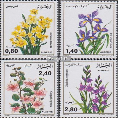 Algeria 924-927 (Complete.Issue.) unmounted Mint/Never hinged ** MNH 1986 Flowers (Stamps for Collectors) Plants/Mushrooms