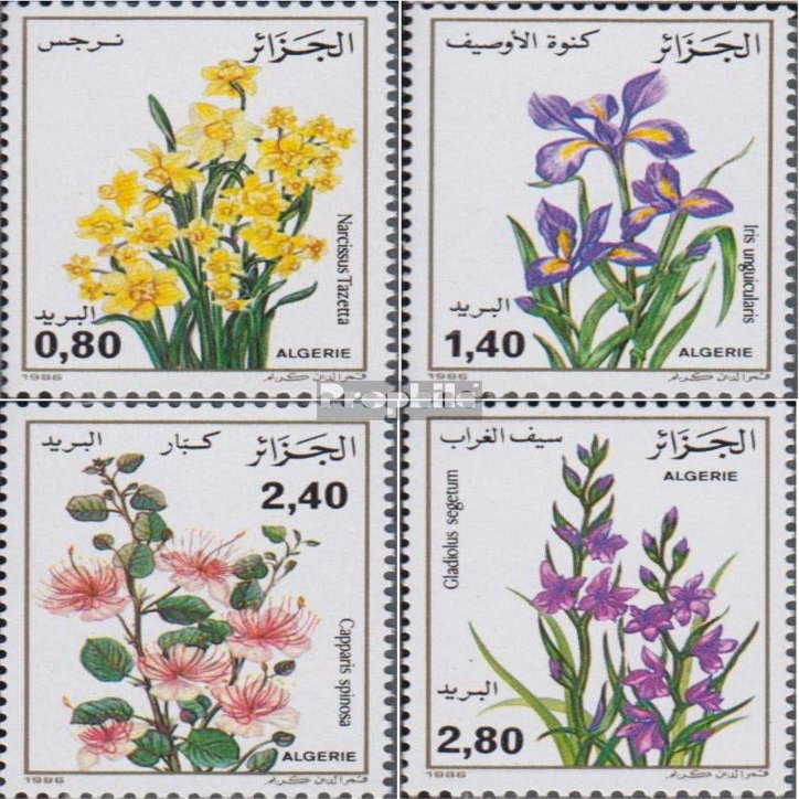 Algeria 924-927 (Complete.Issue.) unmounted Mint/Never hinged ** MNH 1986 Flowers (Stamps for Collectors) Plants/Mushrooms