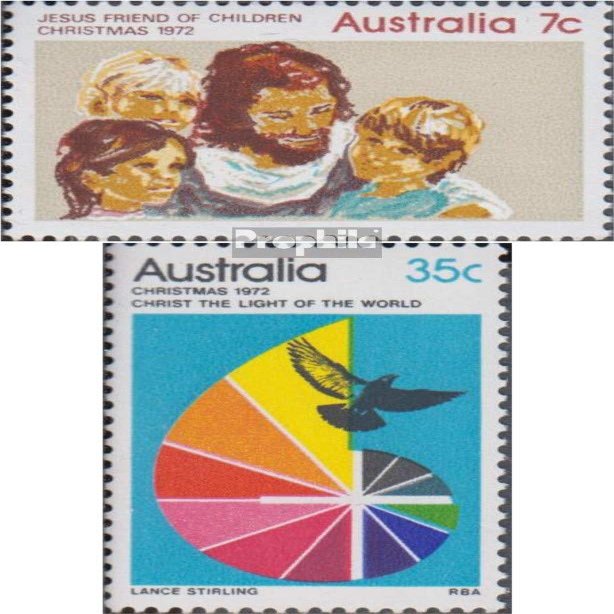 Australia 511-512 (Complete.Issue.) unmounted Mint/Never hinged ** MNH 1972 Christmas (Stamps for Collectors) Christmas