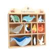 Tender Leaf Toys Coastal Creatures  8 Wooden Ocean Animal Figurines with a Display Shelf - Classic Toy for Pretend Play  Develops Creative & Imaginative Skills  Learning Role Play  Ages 3+ Years view 1