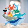 Tender Leaf Toys Coastal Creatures  8 Wooden Ocean Animal Figurines with a Display Shelf - Classic Toy for Pretend Play  Develops Creative & Imaginative Skills  Learning Role Play  Ages 3+ Years view 3