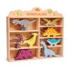 Tender Leaf Toys Dinosaur Animals  8 Wooden Prehistoric Figurines with a Display Shelf - Classic Toy for Pretend Play  Develops Creative & Imaginative Skills  Learning Role Play  Ages 3+ Years view 1