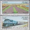 Algeria 957-958 (Complete.Issue.) unmounted Mint/Never hinged ** MNH 1987 Transportation (Stamps for Collectors) Trains/Railway/funicular view 1