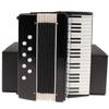 Dselvgvu Miniature Accordion with Case Mini Musical Instrument Accordion Replica Collectible Figurines Dollhouse Accessories Model Home Decoration Display Ornament (Black, 4.06"x3.53"x1.56") view 2