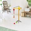 BRIO 33835 Construction Crane with Lights | Premium Wooden Toy Train Set | Ideal for Kids Age 3 and Up | Built with Sustainable Materials | Yellow view 2