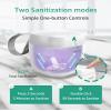 GROWNSY Pacifier Sanitizer Portable, UV Light Sanitizer on The Go for Baby, USB Charging Sanitizer Case, Mini Pacifier Sanitizer 99.99% Cleaned in 59 Seconds (White) view 2