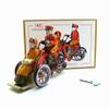 Charmgle Retro Tin Wind-up Rickshaw Toy Spring Clockwork Tricycle Adult Collection Home Party Decor view 1