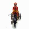 Charmgle Retro Tin Wind-up Rickshaw Toy Spring Clockwork Tricycle Adult Collection Home Party Decor view 2