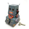 Charmgle Tank Robot Wind-Up Toy Classical Tin Toy Photography Props Adult Collection Tinplate Clockwork Toy Home Desk Decoration view 1