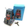 Charmgle Tank Robot Wind-Up Toy Classical Tin Toy Photography Props Adult Collection Tinplate Clockwork Toy Home Desk Decoration view 2