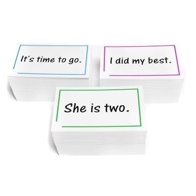 600 Dolch and Fry Sight Word Sentence Flash Cards - Sentences use only Sight Words