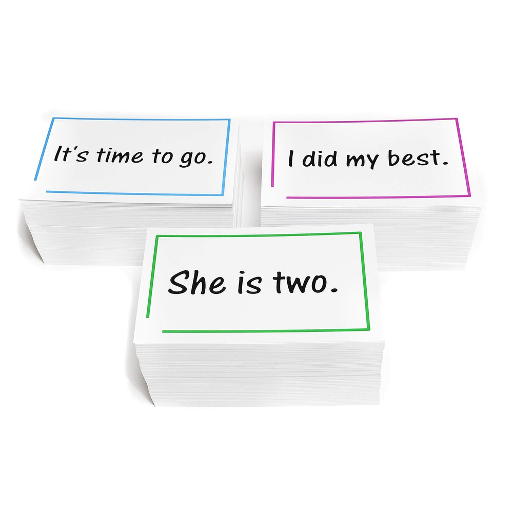 600 Dolch and Fry Sight Word Sentence Flash Cards - Sentences use only Sight Words