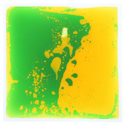 Fun And Function Gel Floor Tiles - Large (20 x 20 Inch) Sensory Floor Tiles for School, Office, Clinic - Green - 1 Pack Ages 3+