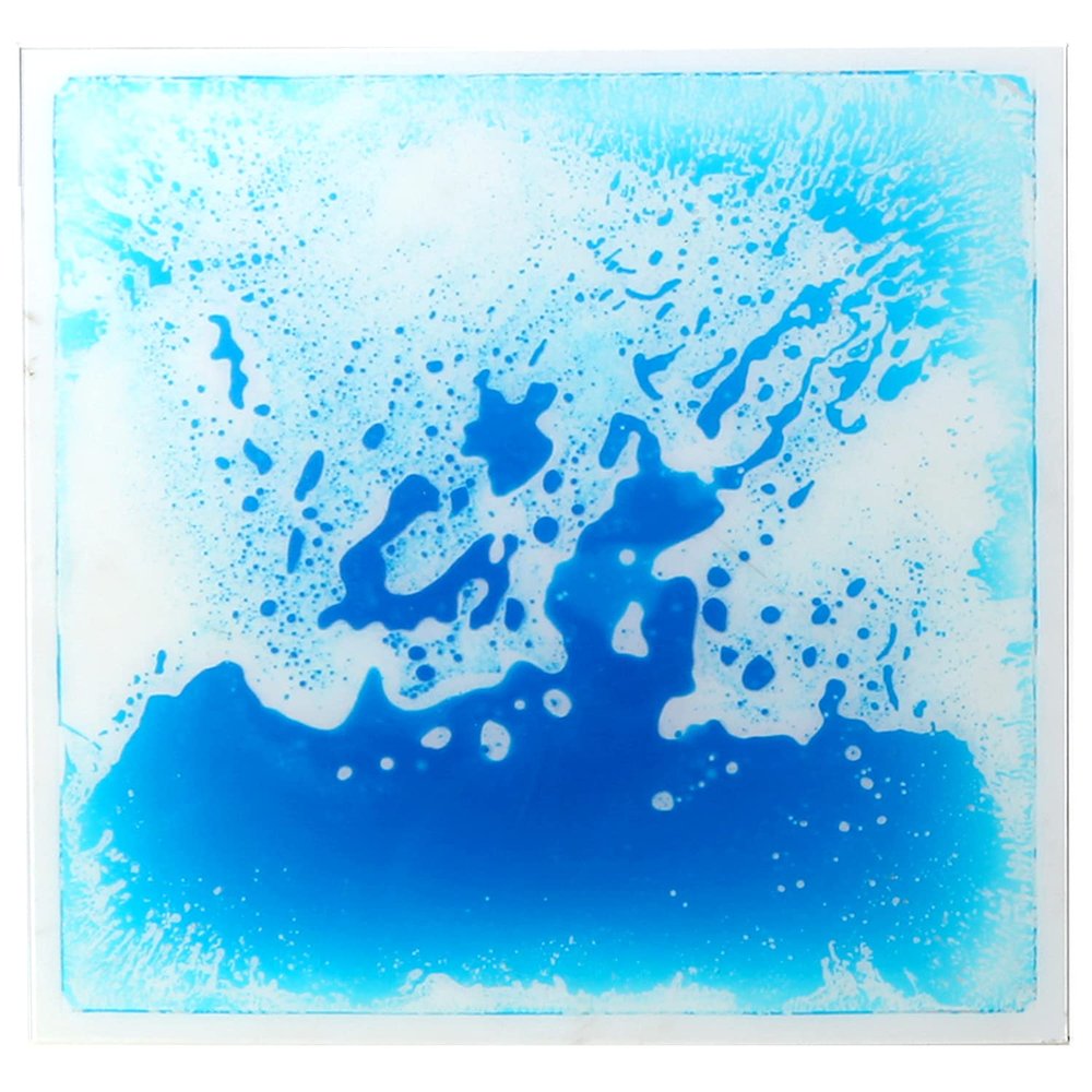 Fun And Function  Jumbo Gel Floor Tiles - Large (20 x 20 Inch) Liquid Floor Tiles for Sensory Needs  Sensory Floor Tiles for School, Office, Clinic Floor -Blue - 1 Pack  Ages 3+