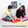 Fun And Function  Jumbo Gel Floor Tiles - Large (20 x 20 Inch) Liquid Floor Tiles for Sensory Needs  Sensory Floor Tiles for School, Office, Clinic Floor -Blue - 1 Pack  Ages 3+ view 2