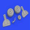 Eduard EDB632150 Brassin 1:32-Bf 108 Wheels view 3