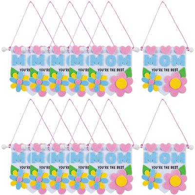 Fun Express Mini Mothers Day Banner Craft Kit - 12 Pc.