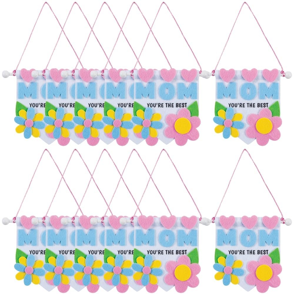 Fun Express Mini Mothers Day Banner Craft Kit - 12 Pc.