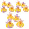 Fun Express Rubber Ducks, Assorted Styles, 12 Pieces, Birthdays, Grand Events, Party Favors, Table Decorations, Treasure Chest Supplies (Fairy) view 1