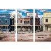 Fun Express Western Town Backdrop Banner Set  Rustic Western Theme Party Decor Themed Events Photo Booths Weddings Celebrations  Perfect Western-Themed Parties and Photoshoots  6ft x 4ft  3 Pieces view 1