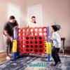 Giantville Giant 4 in a Row Connect Game - Storage Carry Bag Included - 4 Feet Wide by 3.5 Feet Tall - Oversized Floor Activity for Kids & Adults  Jumbo Sized Outdoor/Indoor Play - Durable Waterproof view 2
