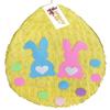 APINATA4U 2-D Easter Egg Pinata Easter Gender Reveal Pinata He or She Pink or Blue Bunny Accents view 1