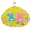 APINATA4U 2-D Easter Egg Pinata Easter Gender Reveal Pinata He or She Pink or Blue Bunny Accents view 2