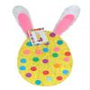 APINATA4U 2-D Easter Egg Pinata for Easter Gender Reveal Bunny with Polka Dots Rabbit Ears view 1