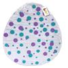 APINATA4U 2-D White Easter Egg Pinata for Easter Gender Reveal with Polka Dots view 1