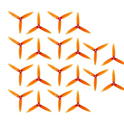 10 Pairs Gemfan Flash 6042 6x4.2x3 6 Inch 3-Paddle PC CW CCW Propeller for RC Models Multicopter Frame Spare Parts Accessories (Champagne)