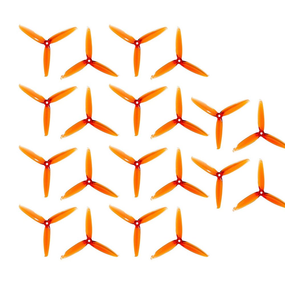 10 Pairs Gemfan Flash 6042 6x4.2x3 6 Inch 3-Paddle PC CW CCW Propeller for RC Models Multicopter Frame Spare Parts Accessories (Champagne)