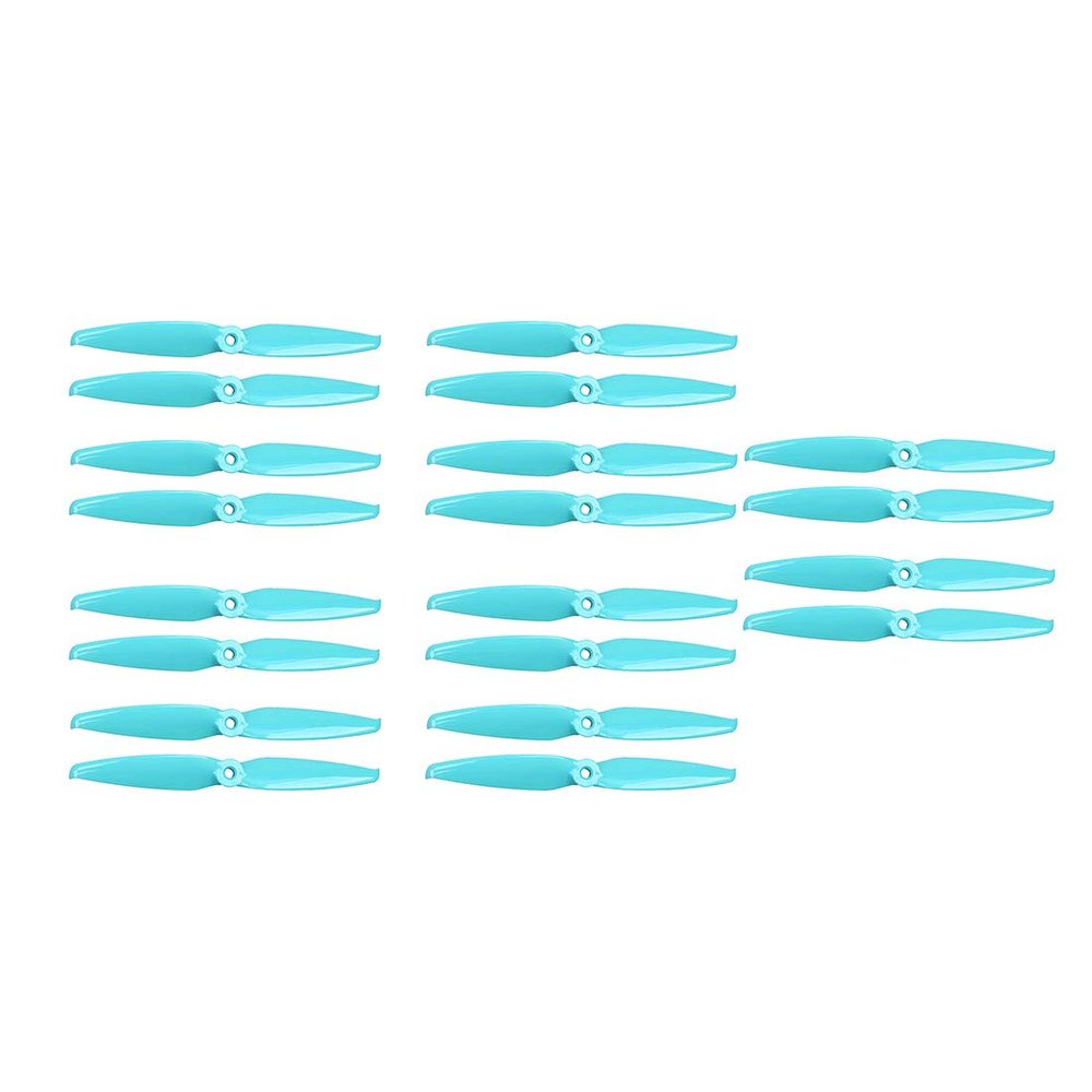 10 Pairs Gemfan 6042 6.0x4.2 FPV PC 2 Propeller Prop CW CCW for 2407-2408 Motor for RC Drones Quadcopter Frame (Blue)