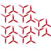 10 Pairs Gemfan Flash 6042 6x4.2x3 6 Inch 3-Paddle PC CW CCW Propeller for RC Models Multicopter Frame Spare Parts Accessories (Red) view 1