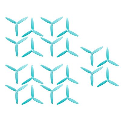 10 Pairs Gemfan Flash 6042 6x4.2x3 6 Inch 3-Paddle PC CW CCW Propeller for RC Models Multicopter Frame Spare Parts Accessories (Blue)