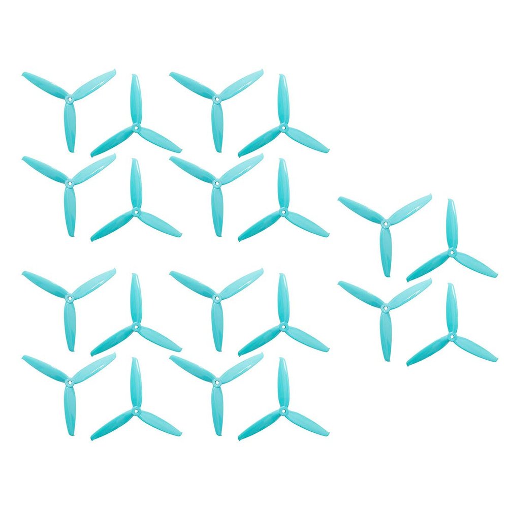 10 Pairs Gemfan Flash 6042 6x4.2x3 6 Inch 3-Paddle PC CW CCW Propeller for RC Models Multicopter Frame Spare Parts Accessories (Blue)
