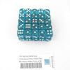 Teal Translucent Dice with White Pips D6 16mm (5/8in) Pack of 50 Wondertrail view 1