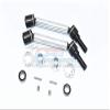 GPM For Traxxas 1/10 Maxx 4WD Monster Truck Upgrade Parts Harden Steel+Aluminum Front Or Rear Adjustable CVD Drive Shaft + Hex Adapter + Wheel Lock - 12Pc Set Silver view 1