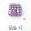 Purple Frosted Dice with White Pips 16mm (5/8in) D6 Pack of 50 Wondertrail view 1