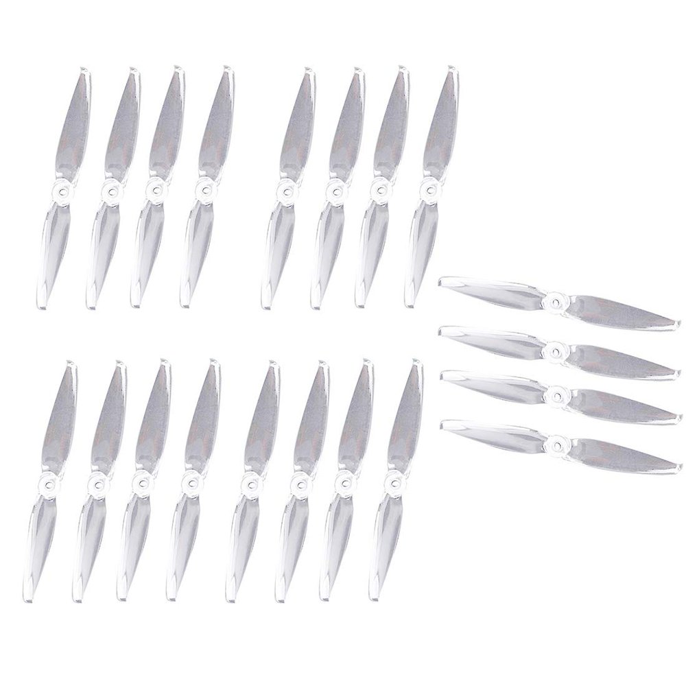 10 Pairs Gemfan 6042 6.0x4.2 FPV PC 2 Propeller Prop CW CCW for 2407-2408 Motor for RC Drones Quadcopter Frame (Clear)