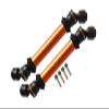 Axial Capra 1.9 Unlimited Trail Buggy Upgrade Parts Steel+Aluminum Front+ Rear CVD Drive Shaft - 2Pc Set Orange view 1