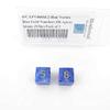 Blue Vortex Dice with Gold Numbers D6 Aprox 16mm (5/8in) Pack of 2 Wondertrail view 1