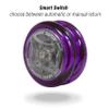 Yomega Power Brain XP yoyo - Professional yoyo with a Smart Switch which enables Players to Choose Between Auto-Return and Manual Styles of Play. + Extra 2 Strings & 3 Month Warranty (Purple) view 2