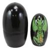 Ebros 5 Piece Set Fantasy Underworld Nesting Dolls Matroyshka Babushka Wooden Figurines 3.75" Tall Ossuary Macabre Halloween Accent Statues (Medieval Green Fiery Dragon) view 4