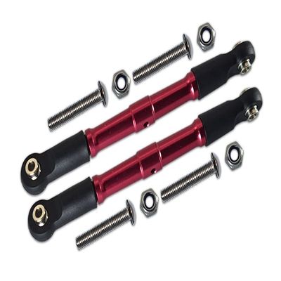 10pc Set Upgrades Aluminum Front Turnbuckle for Steering LOSI-1/10 Rock Rey LOS03009T1/T2 by GPM (red)