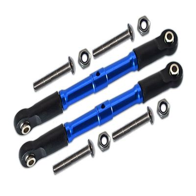 10pc Set Upgrades Aluminum Front Turnbuckle for Steering LOSI-1/10 Rock Rey LOS03009T1/T2 by GPM (Blue)