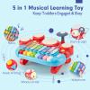 Baby Musical Toys, 3 in 1 Piano Keyboard Xylophone Drum Set for 1 Year Old Girls Toys, Learning Toys for Toddlers 1-3, Baby Piano 18 Months - 1 2 3 4 Year Old Girl Toys Toddler view 2