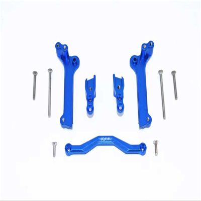11Pc Set Upgrades Aluminum Front Shock Mount with 1/10 4Wd Maxx Monster Truck 89076-4 Rc Cars by GPM
