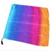 Winged Sirenny 81cm Colorful Flowy Spinning Silk Flag Poi with Rod, Church Liturgical Praise Prophetic Worship Adoration Dance Banner Poi Streamer, Practice Play Silk Poi Flag (Iridescence) view 1