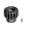 2Pc Set Traxxas-1/10 Maxx Monster Truck-89076-4 Harden Steel #45 Motor Gear 15T by GPM (Black) view 1