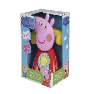 Peppa Pig Peppas Telephone Kids Interactive Toy Phone with Musical Buttons & Character Sounds for Toddlers (18 Months+)